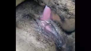 Black cock dildoing with creamy creampie