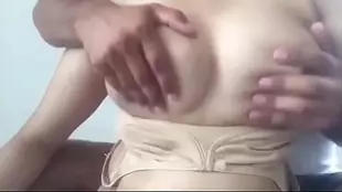 Big beautiful boobs on a horny teen