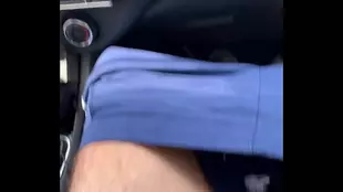 Hungarian taxi waitress gets a hard sample in her car