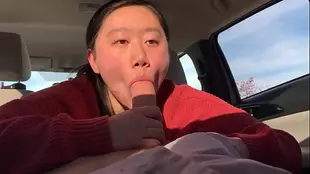 Girl enjoys sucking cock more than cam in unspecific video