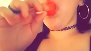 Popsicle Play: Sucking on the Top of a Delicious Treat
