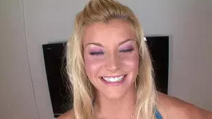 A blonde bombshell goes crazy with extreme cosmetics and intense sexual acts