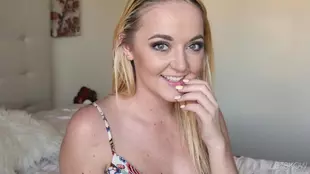 Leigh Rose receives a facial from Anthony Rosano in an American adult film with a gorgeous blonde