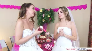 Dillion Harper and Kimmy Granger in a steamy threesome with a groom and bride on their wedding night