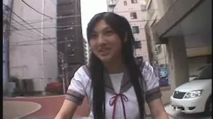 A shy Japanese girl is covertly watched and penetrated