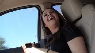 Exciting car ride with Tiffany as she delivers an intense blowjob