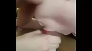 18-year-old redhead takes on a big cock and gets covered in cum