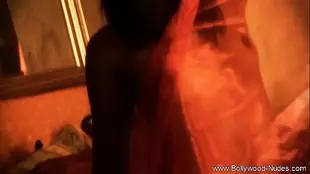 Brunette Indian Girl's Solo Show in a Devilish Fixture