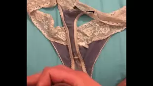 Satisfying Cumshot for Roommate in Panties