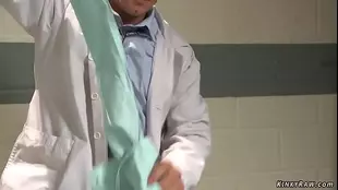 Busty German girl gets ananalized by patient doctor