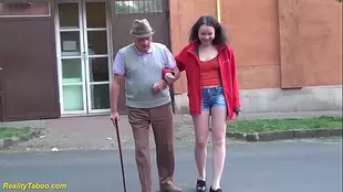 Happy Grandpa Takes a Steady Dick from a Commandoer