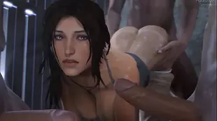 Lara Croft's sensual dance