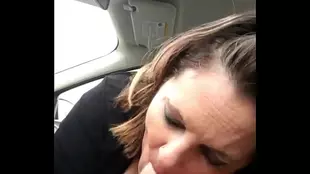 Intimate moment: Blowjob in a parking lot