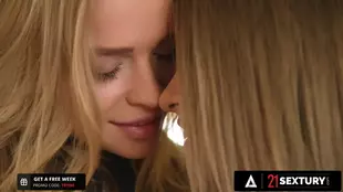 Three stunning blondes satisfy each other with fingering in this erotic video