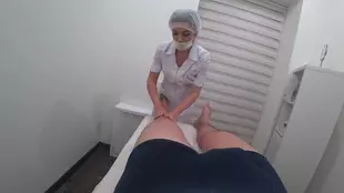 European doctor receives oral sex following a massage