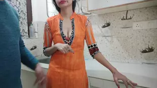 Indian housewife fulfills her sexual desires through deepthroating and doggy style with her landlord