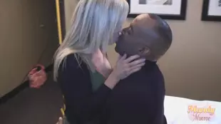 Mandy Monroe craves a black member in her fair-haired vagina