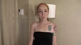Kayla, a college girl from America, showcases her sexual skills in a hotel room