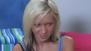 Kacey, a petite blonde with massage expertise in the real world