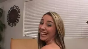 A stunning young woman showcases her flawless derriere during intense anal and oral sessions, ending in an exhilarating orgasm